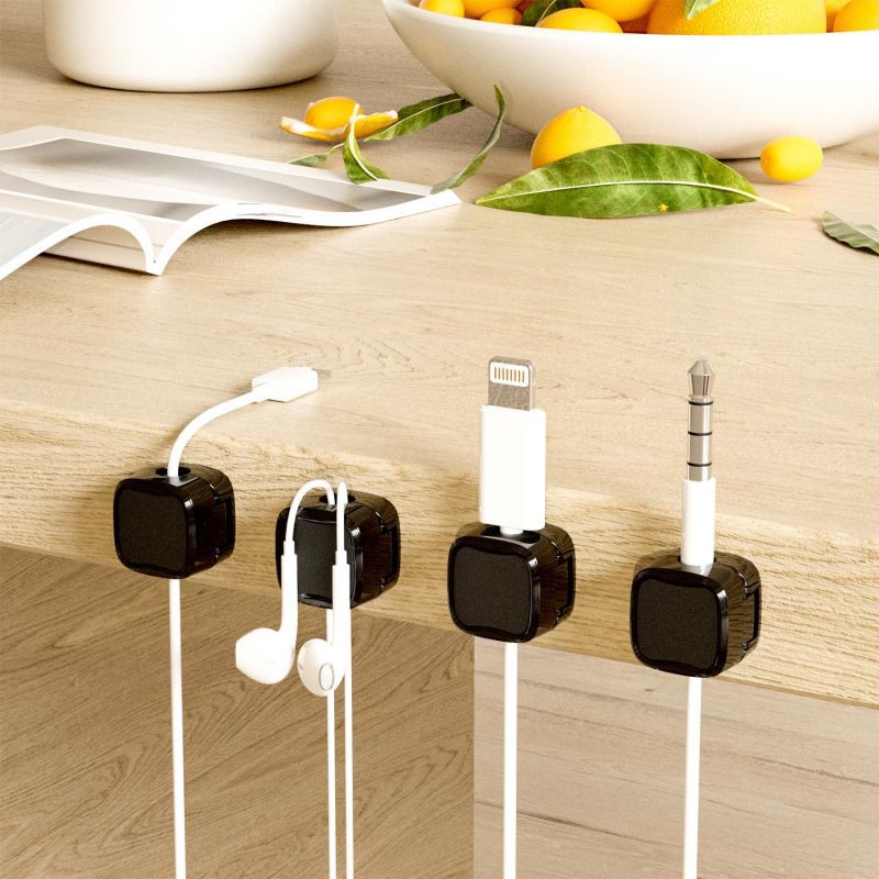 Organizador cables mesa escritorio premium magnético — SapWxrld
