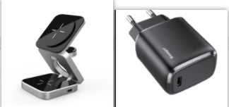 Cargador inalámbrico escritorio diseño premium SapWxrld
